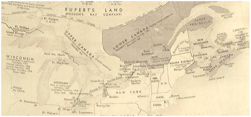 upper and lower canada